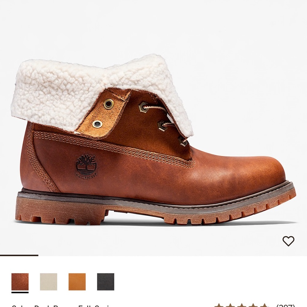 Women's Timberland® Warm-Lined Waterproof Roll-Top Boot - Picture 7 of 8